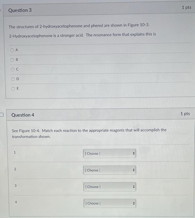 Solved Question 3 1 pts The structures of | Chegg.com