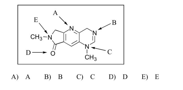Solved A) A B) B C) C D) D E) E | Chegg.com