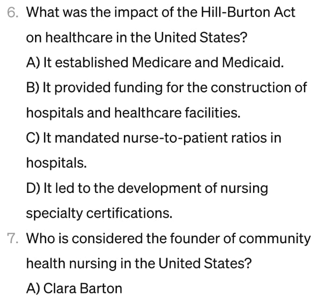 What was the impact of the Hill Burton Act on Chegg