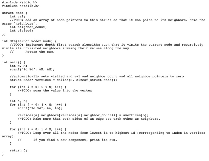solved a. using just the stub code for next() and ... Solved Expected LoC: 25 added to the stub This is probably | Chegg.com