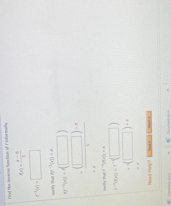solved-find-the-inverse-function-of-f-informally-chegg