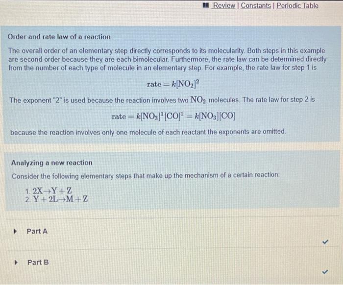 Solved What is the rate law for step 1 of this reaction? | Chegg.com