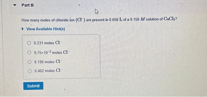 Solved What is the molar concentration (molarity) of a | Chegg.com
