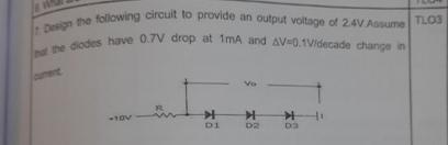 Solved Design the following circuit to provide an output | Chegg.com