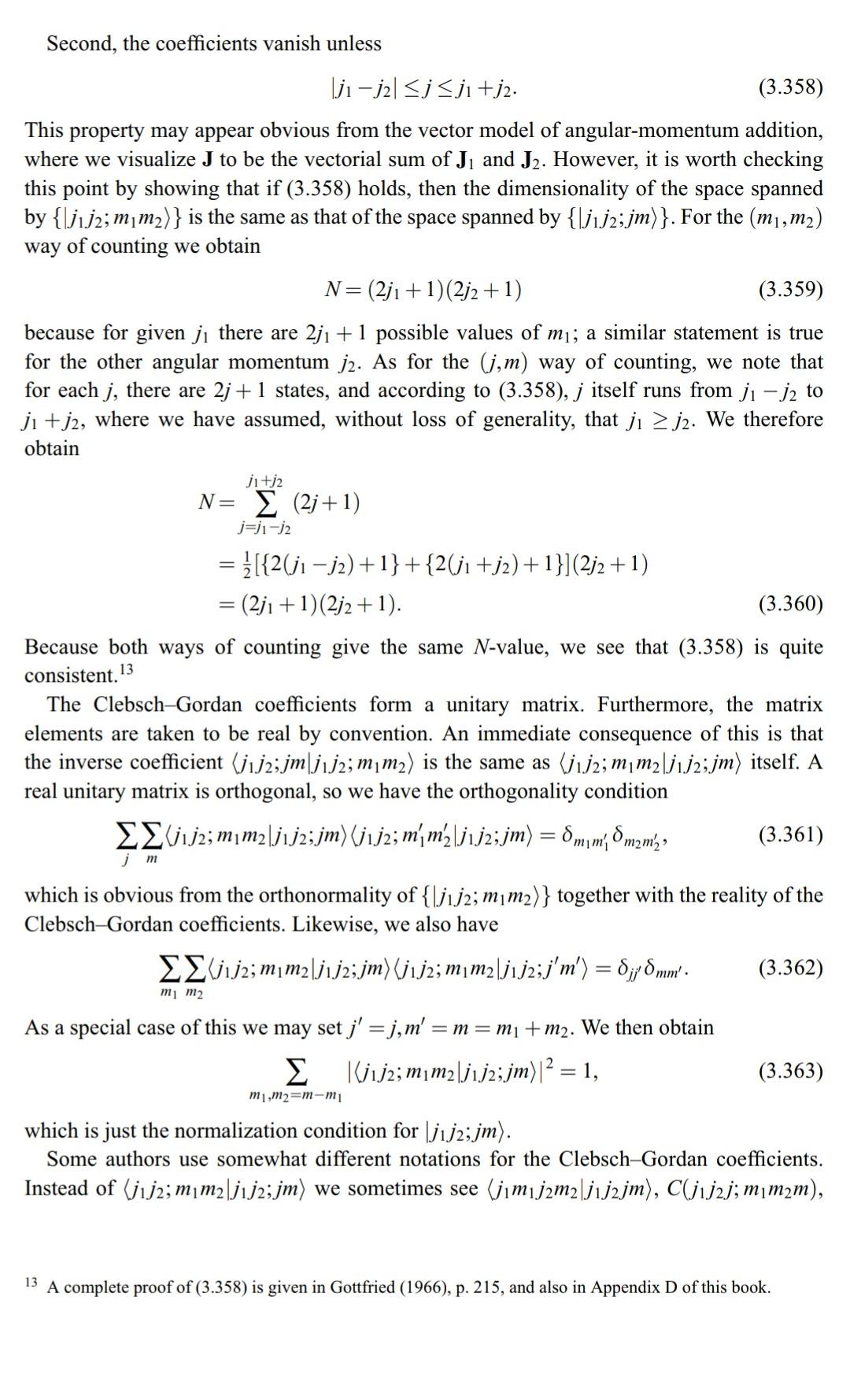 Solved Quantum mechanics Addition of angular momenta | Chegg.com