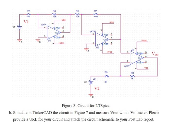 Solved Figure 8: Circuit For LTSpice B. Simulate In | Chegg.com