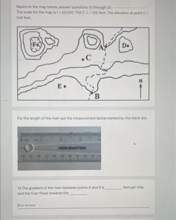 Solved Based on the map below, answer questions 15 through | Chegg.com