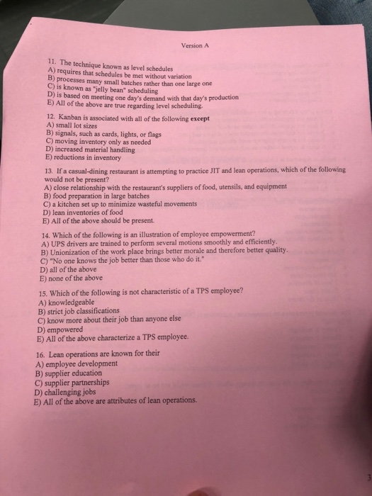 solved-version-a-11-the-technique-known-as-level-schedules-chegg