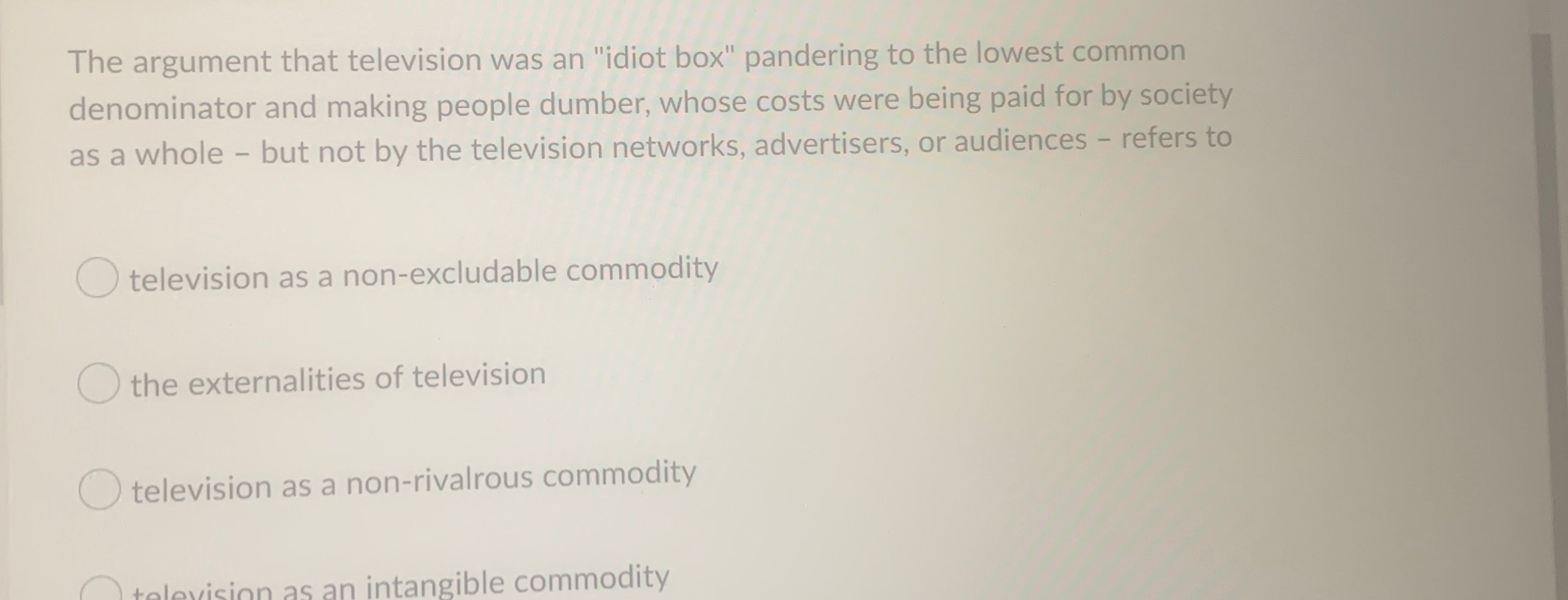 television an idiot box essay