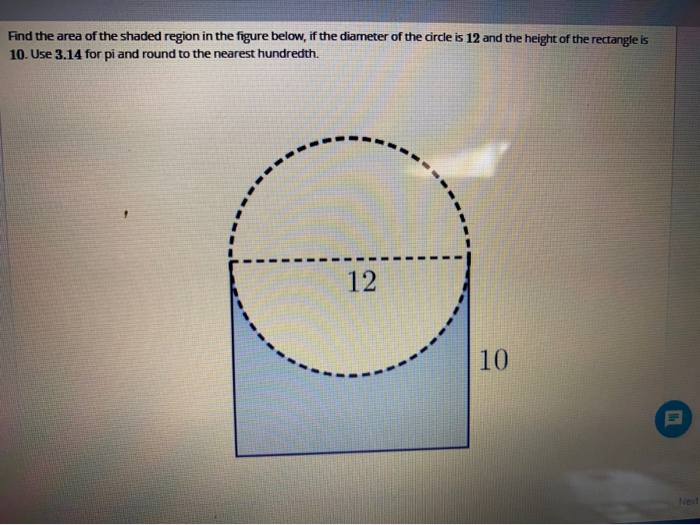 Solved Find The Area Of The Shaded Region In The Figure Chegg Com