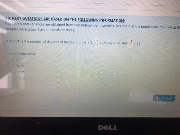 Solved THE NEXT QUESTIONS ARE BASED ON THE FOLLOWING | Chegg.com