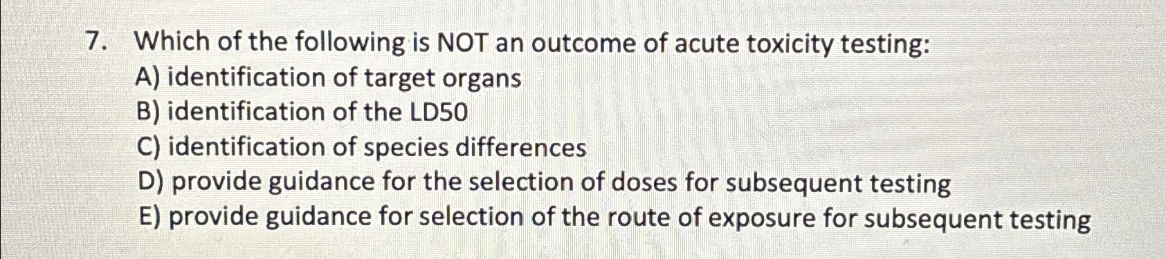 Solved Which of the following is NOT an outcome of acute | Chegg.com