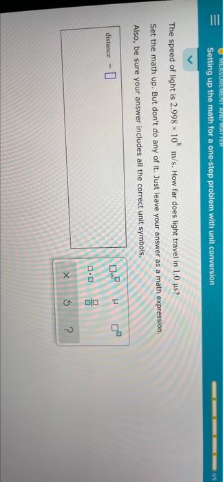 Solved E MEASUREMENT AND MATTER Setting Up The Math For A Chegg