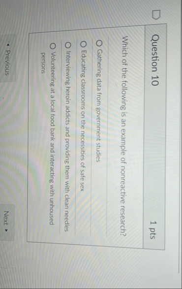 Solved Question 101 ﻿ptsWhich of the following is an example | Chegg.com