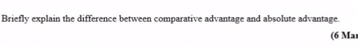 Solved Briefly explain the difference between comparative | Chegg.com