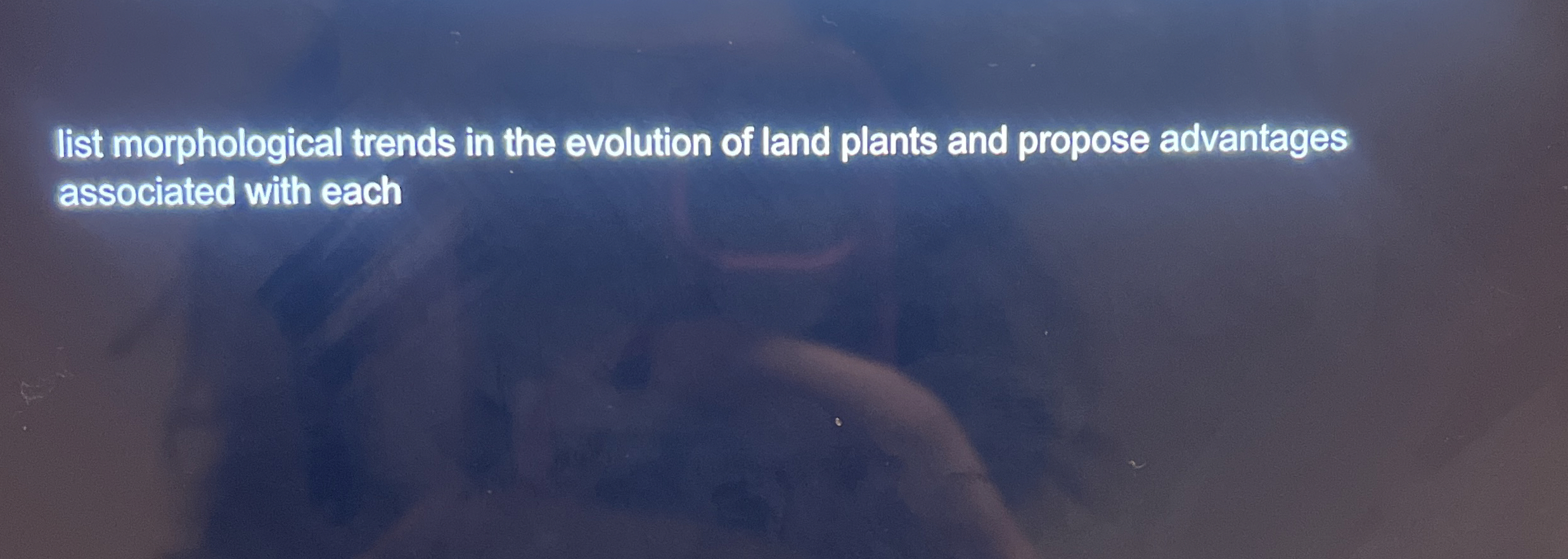 Solved list morphological trends in the evolution of land | Chegg.com