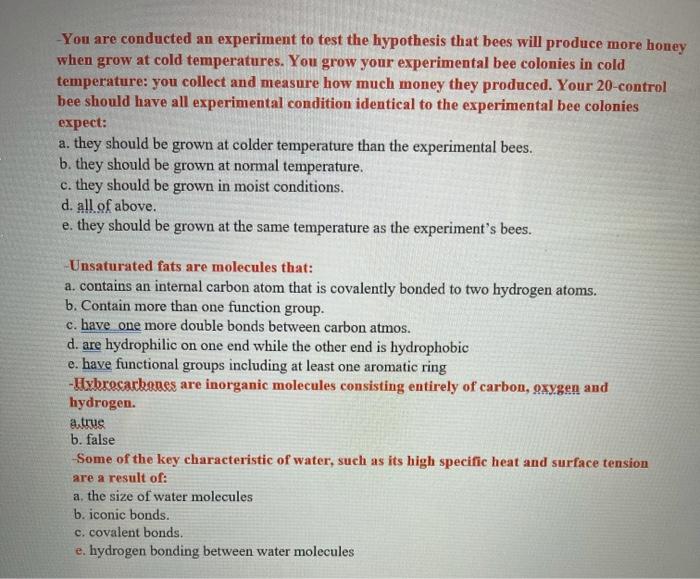 Solved You are conducted an experiment to test the | Chegg.com