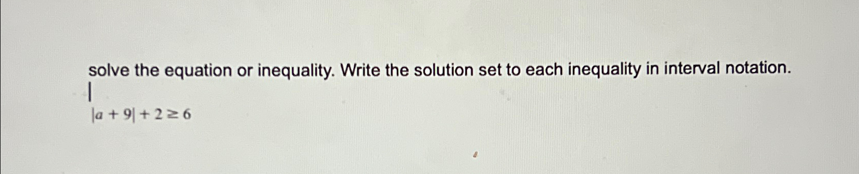 Solved solve the equation or inequality. Write the solution | Chegg.com