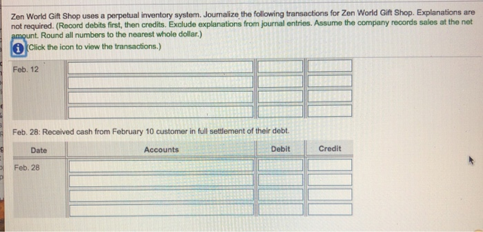 Solved Zen World Gift Shop Uses A Perpetual Inventory Chegg