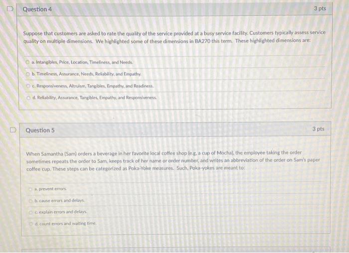 Solved U Question 1 3 pts In the first week this term, we | Chegg.com