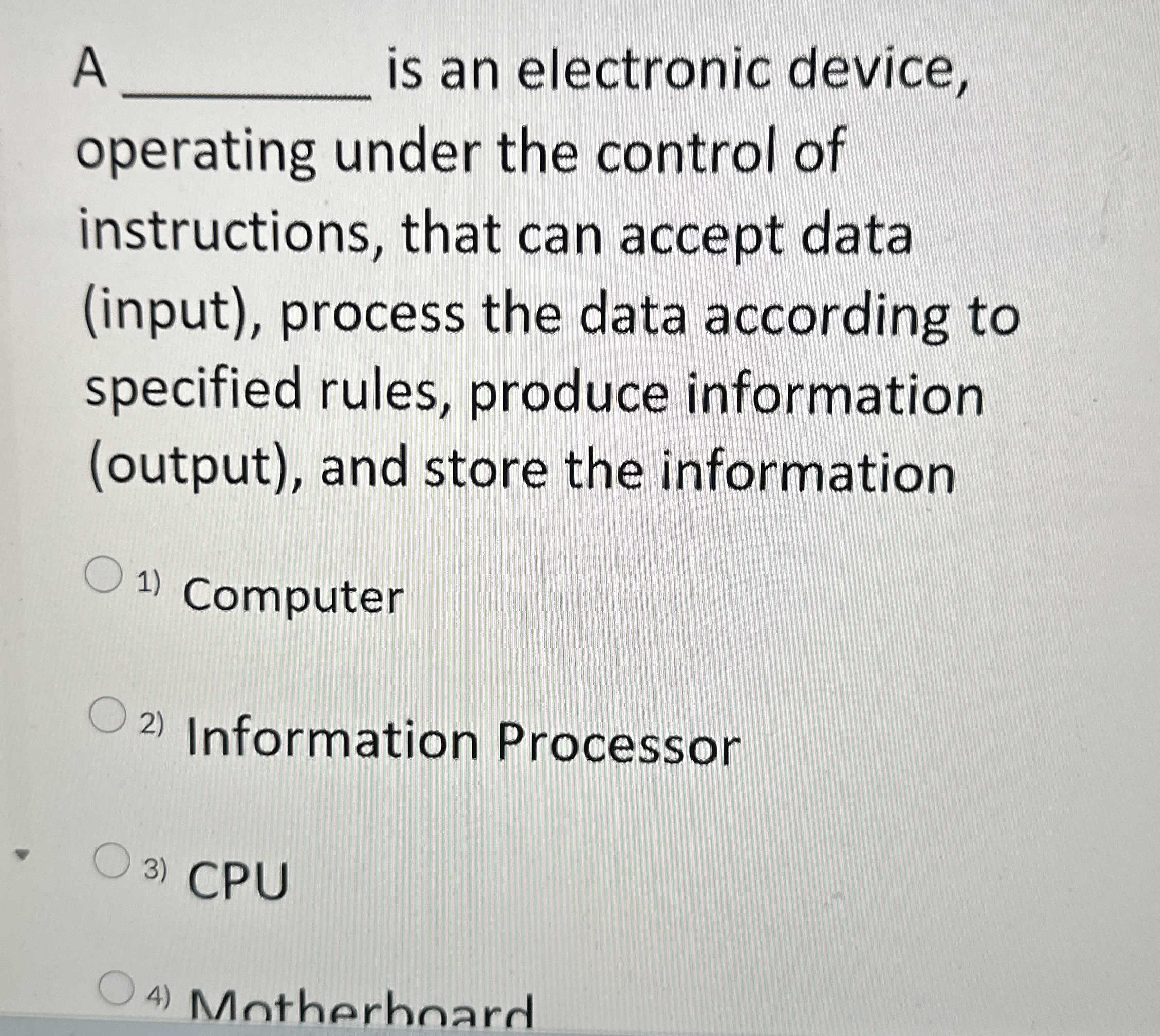 Solved A q, ﻿is an electronic device, operating under the | Chegg.com