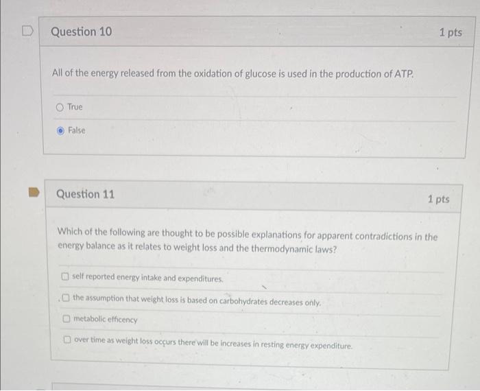 Solved Question 12 1 pts Given that the hydrolysis of ATP to | Chegg.com