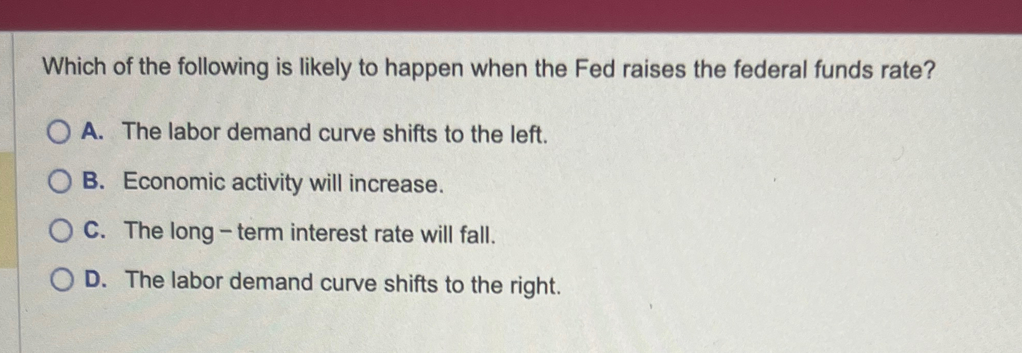 Solved Which of the following is likely to happen when the | Chegg.com
