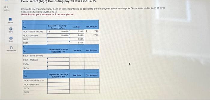 Solved A) Tax Required Information Use The Following | Chegg.com