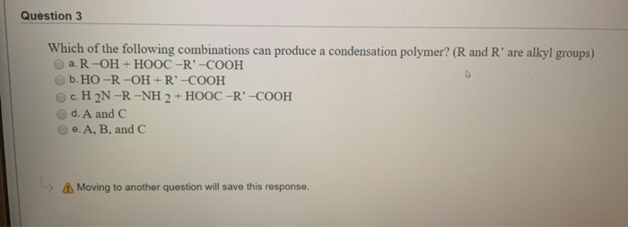 Solved Question 3 Which Of The Following Combinations Can | Chegg.com