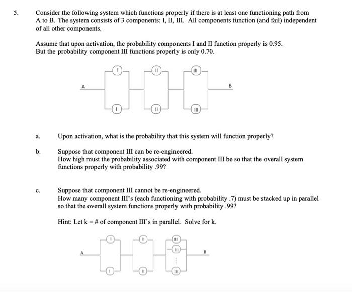 Solved 5. Consider the following system which functions | Chegg.com
