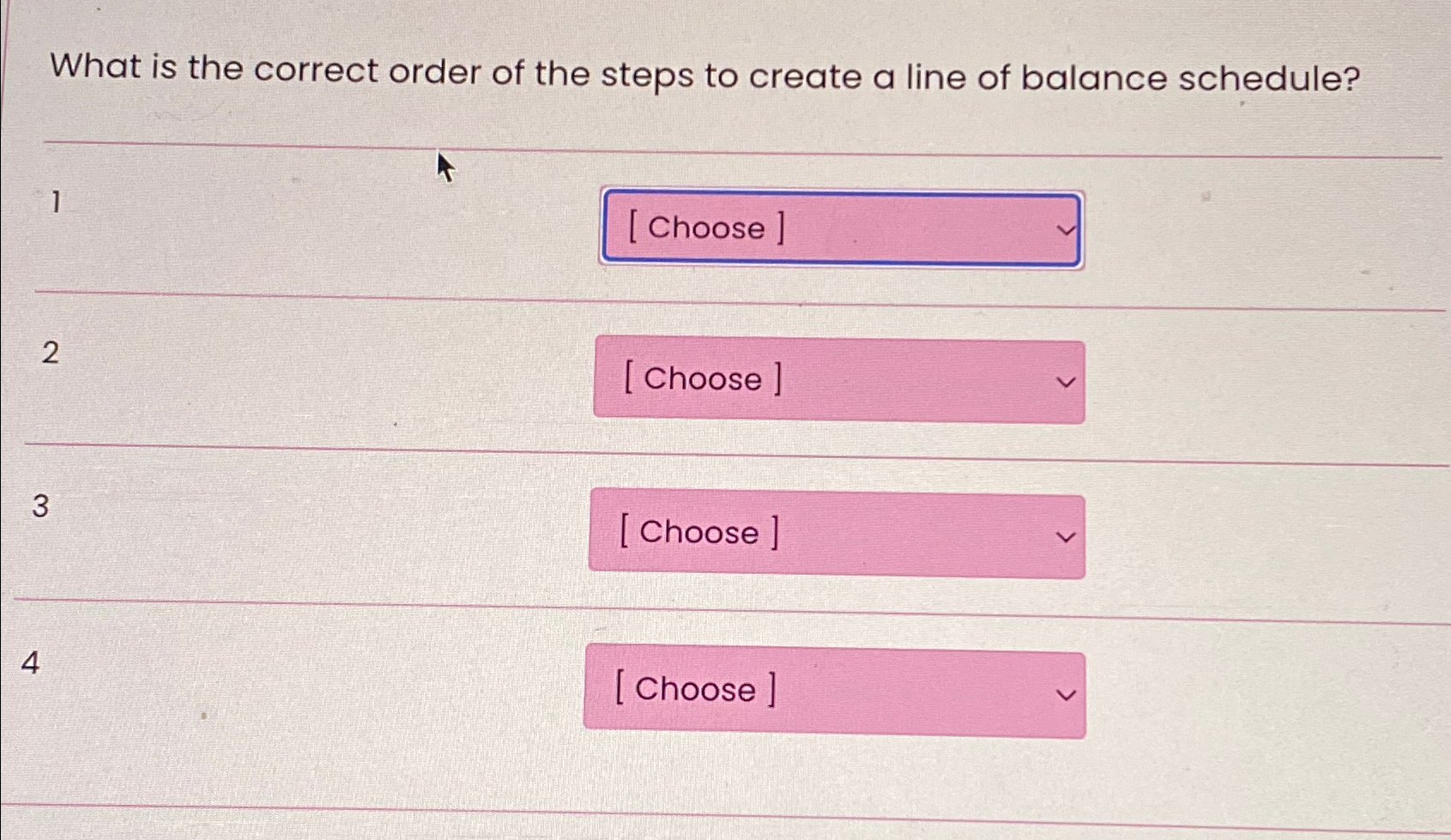Solved What is the correct order of the steps to create a | Chegg.com