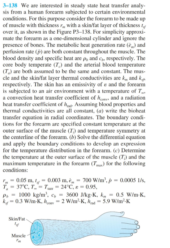 Radial In Math Solved 3-138 We are interested in steady state heat | Chegg.com