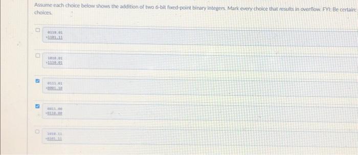 Solved Can you please check that my answer selections are | Chegg.com