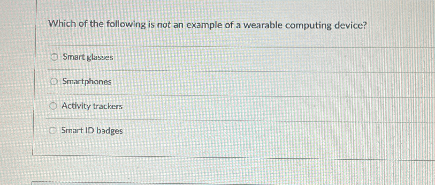 Solved Which of the following is not an example of a