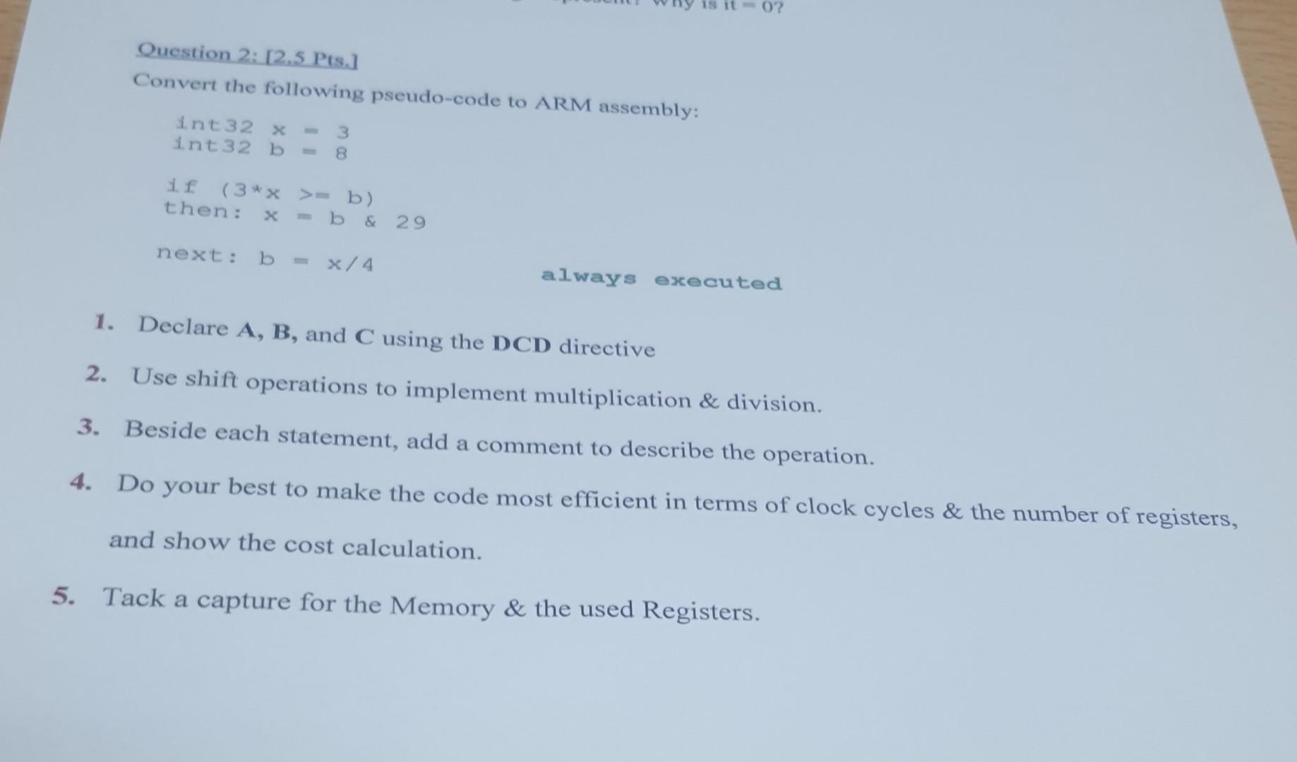 Solved Question 2: [2.5 Pts.] Convert the following | Chegg.com