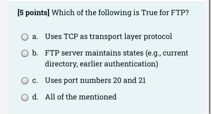 Solved Points In Tcp During The Phase The Congestion Chegg Com