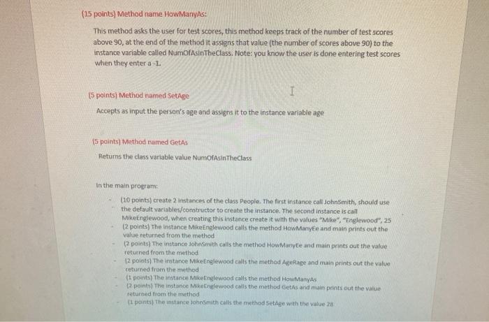 Solved this program is in java its one big program i need | Chegg.com