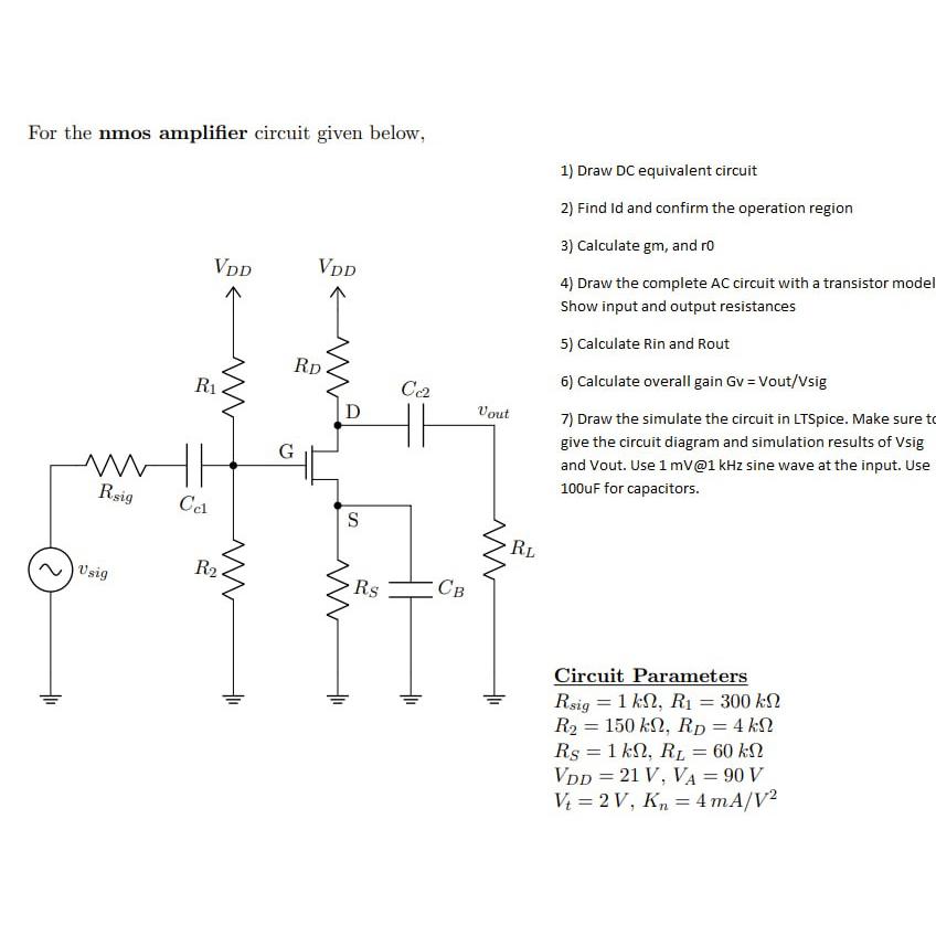 Solved Draw DC ﻿equivalent circuitFind Id ﻿and confirm the | Chegg.com