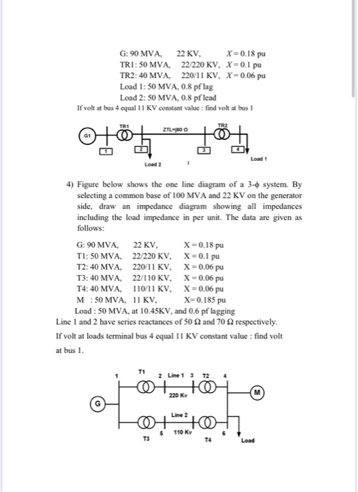 Solved Sheet 1 1) Convert all values to pu on a 10 MVA base | Chegg.com