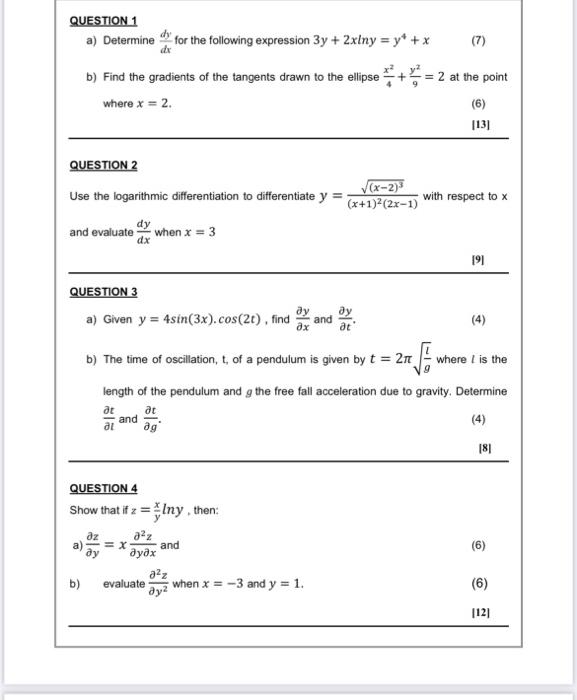 Solved QUESTION 6 Use the Newton Raphson's method to find | Chegg.com