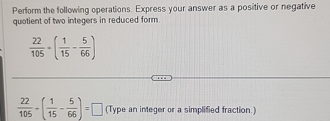 Solved Perform the following operations. Express your answer | Chegg.com