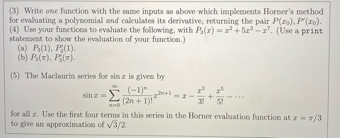 Solved Exercise 4B (1) Write a function which takes a list | Chegg.com