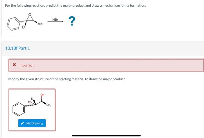 Solved Modify the given structure of the starting material | Chegg.com