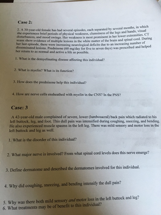 Solved Case 2: Why several months, in which 2. A 30-year-old | Chegg.com