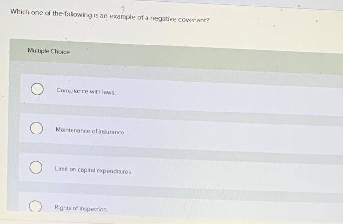 Solved 2 Which one of the following is an example of a | Chegg.com