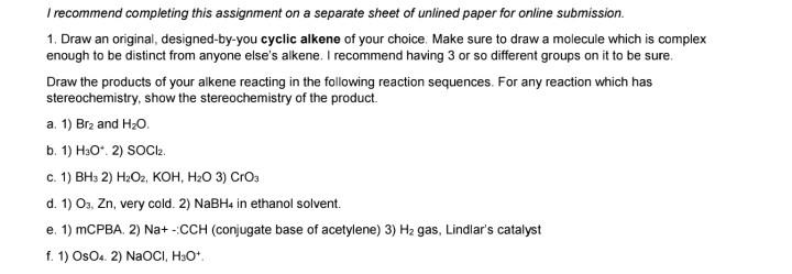 Solved I recommend completing this assignment on a separate | Chegg.com