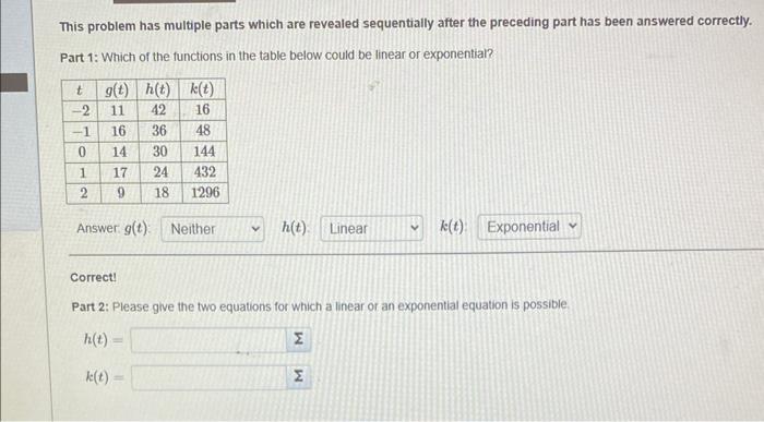 Solved This problem has multiple parts which are revealed | Chegg.com