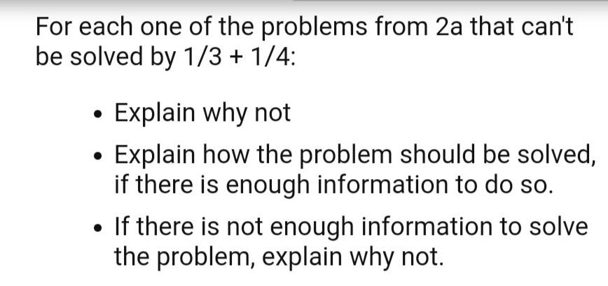 Solved Write a word problem that can be solved by 2/3 1/4. | Chegg.com