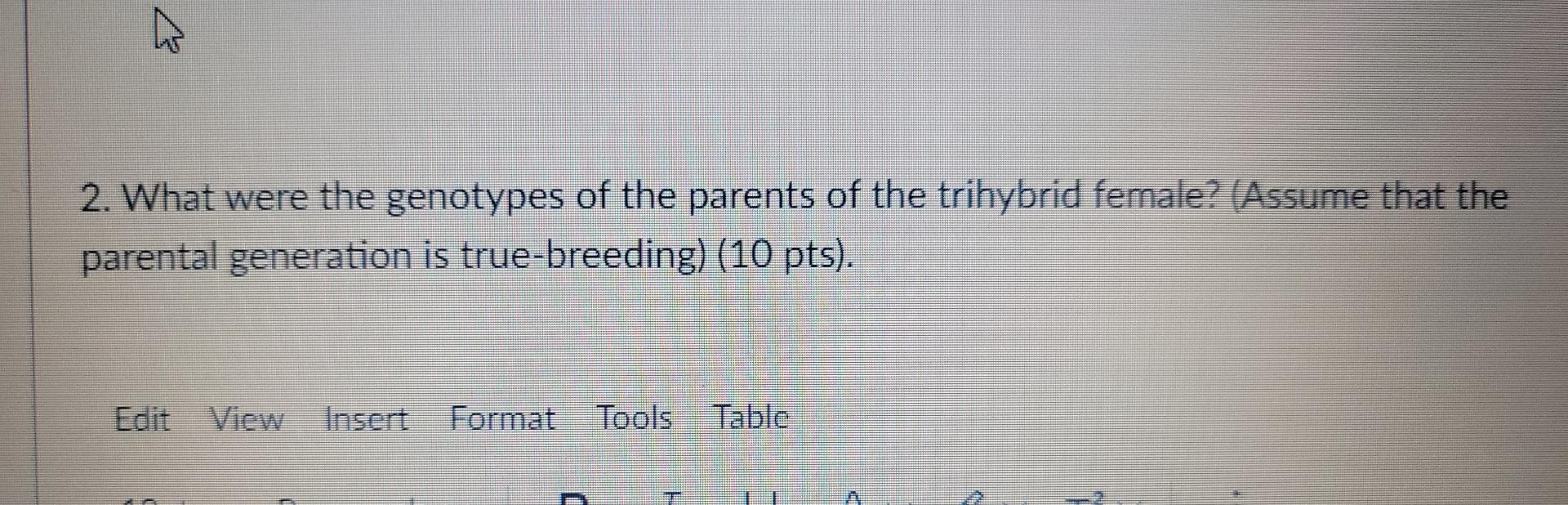 Solved this is a genetics question . I need a bit of help to | Chegg.com