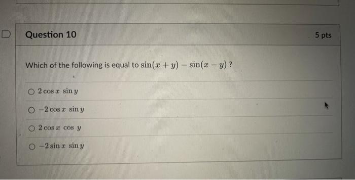 the value of sin x y is equal to